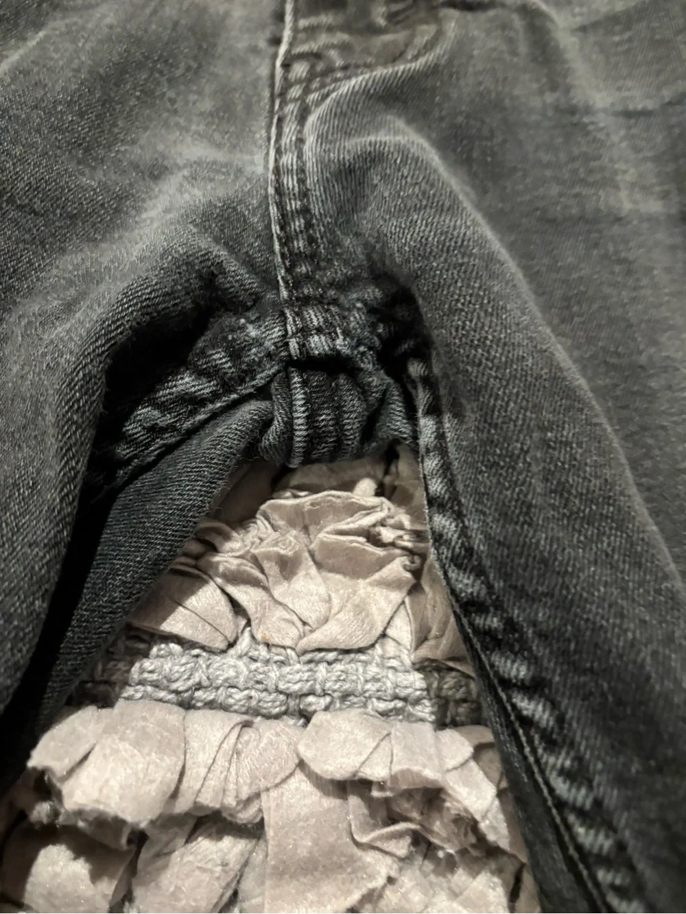 Men's Faded Black Levi 511 Denim Shorts - Black Label